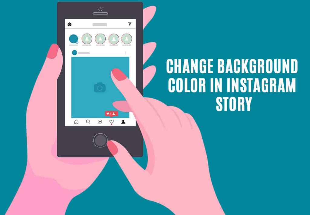 How to change background color on an Instagram story